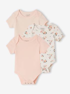 Pack of 3 short-sleeved baby bodysuits  - vertbaudet enfant