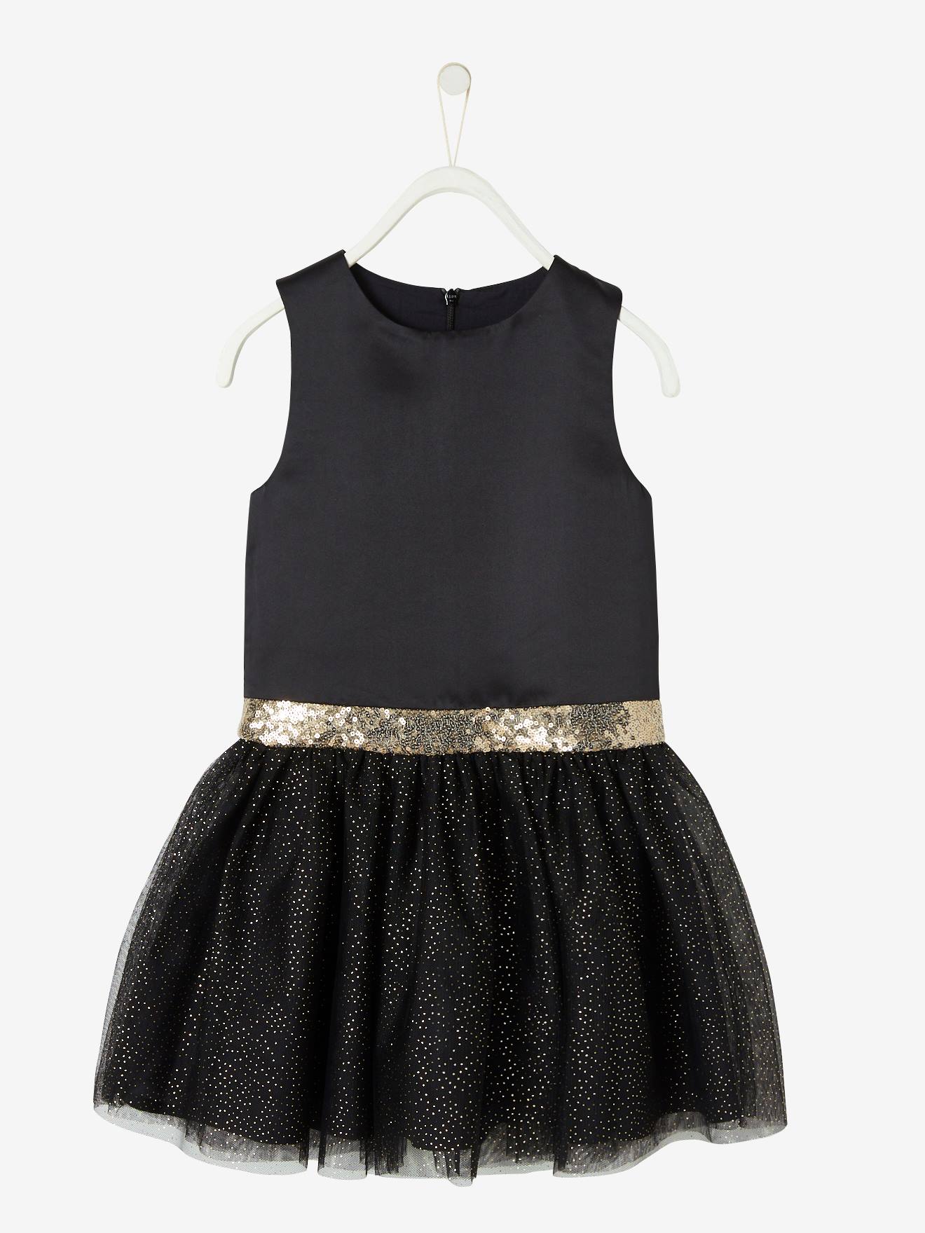 girls black occasion dress