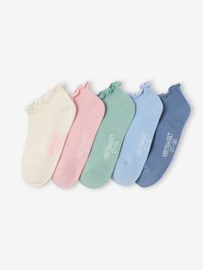 VERTBAUDET Lot de 5 paires de chaussettes « licorne » fille