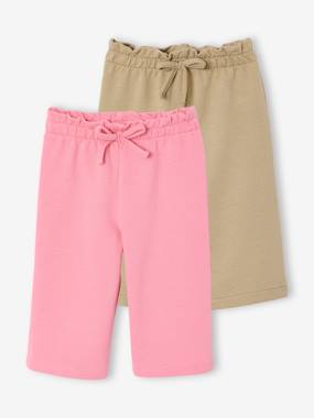 -Lot de 2 pantalons larges bébé fille