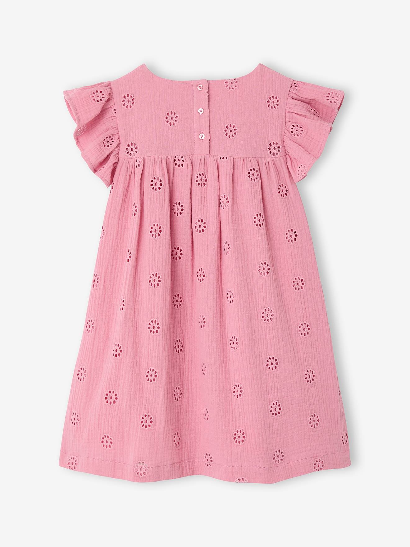 Koton Vestito Estivo Per Bambine Con Spalline E Ricami Floreali, 68% Cotone, Taglia 6/7 Anni