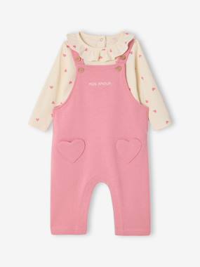 Girl's dungaree set  - vertbaudet enfant