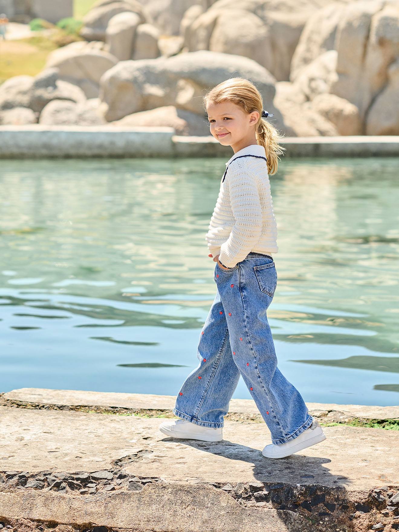 Lot De 2 Jeans D'été Pour Fille - Taille 14 Ans - Couleurs Rose Et Citron - Occasion En Très Bon état