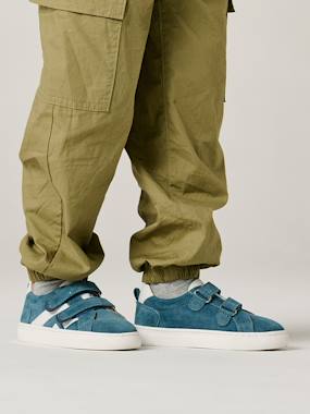 Chaussures-Chaussures garçon 23-38-Baskets, tennis-Baskets enfant cuir scratchs