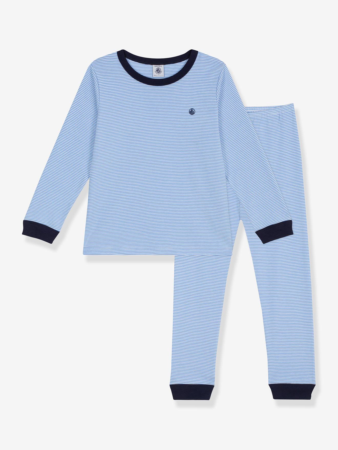 PETIT BATEAU striped pyjama set - blue, Boys