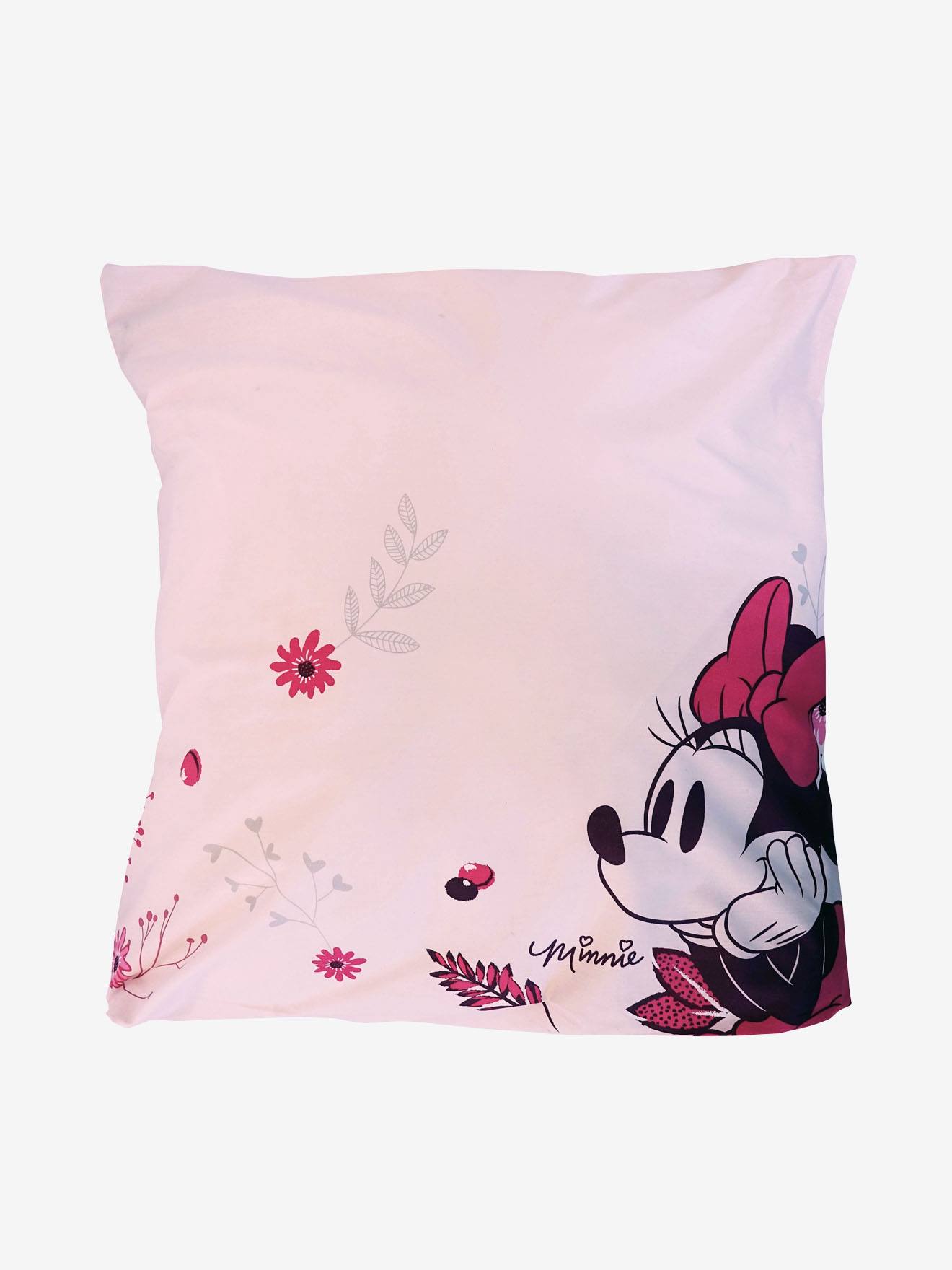 Reversible Duvet Cover Pillowcase Set For Children Disney Minnie Light Pink Bedding Decor