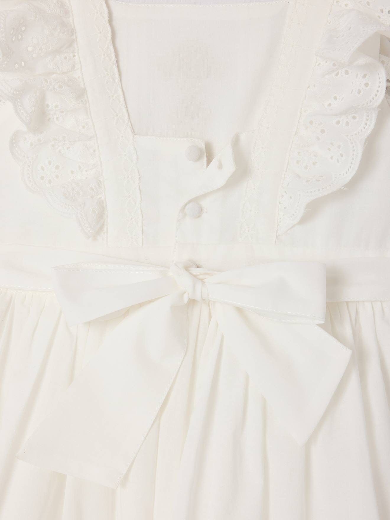 white ruffle skater dress ASOS LUXE cotton poplin off-shoulder ruffle skater dress with lace in white
