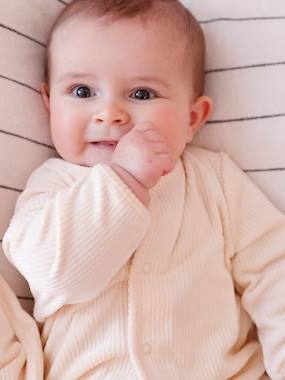 Velour Cardigan & Trouser Set for Newborns  - vertbaudet enfant