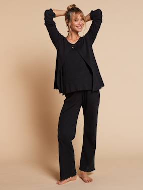 Vêtements de grossesse-Ensemble 3 pièces femme grossesse allaitement