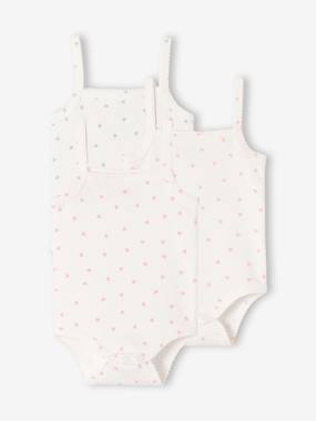 Lot 3 Bodies Bébé Fille/ Garçon Bretelles Sans Manches Côtelé – Été Respirant 95% Polyester 5% Élasthanne 6-24 Mois