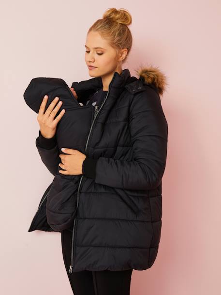 3 In 1 Adaptable Maternity Post Maternity Padded Jacket Black Maternity