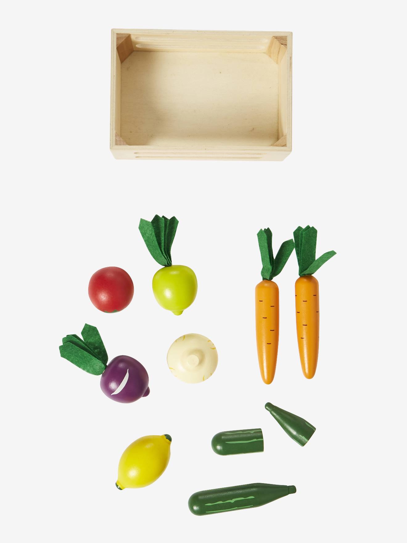 Set de légumes à couper en bois FSC® multicolore - Vertbaudet