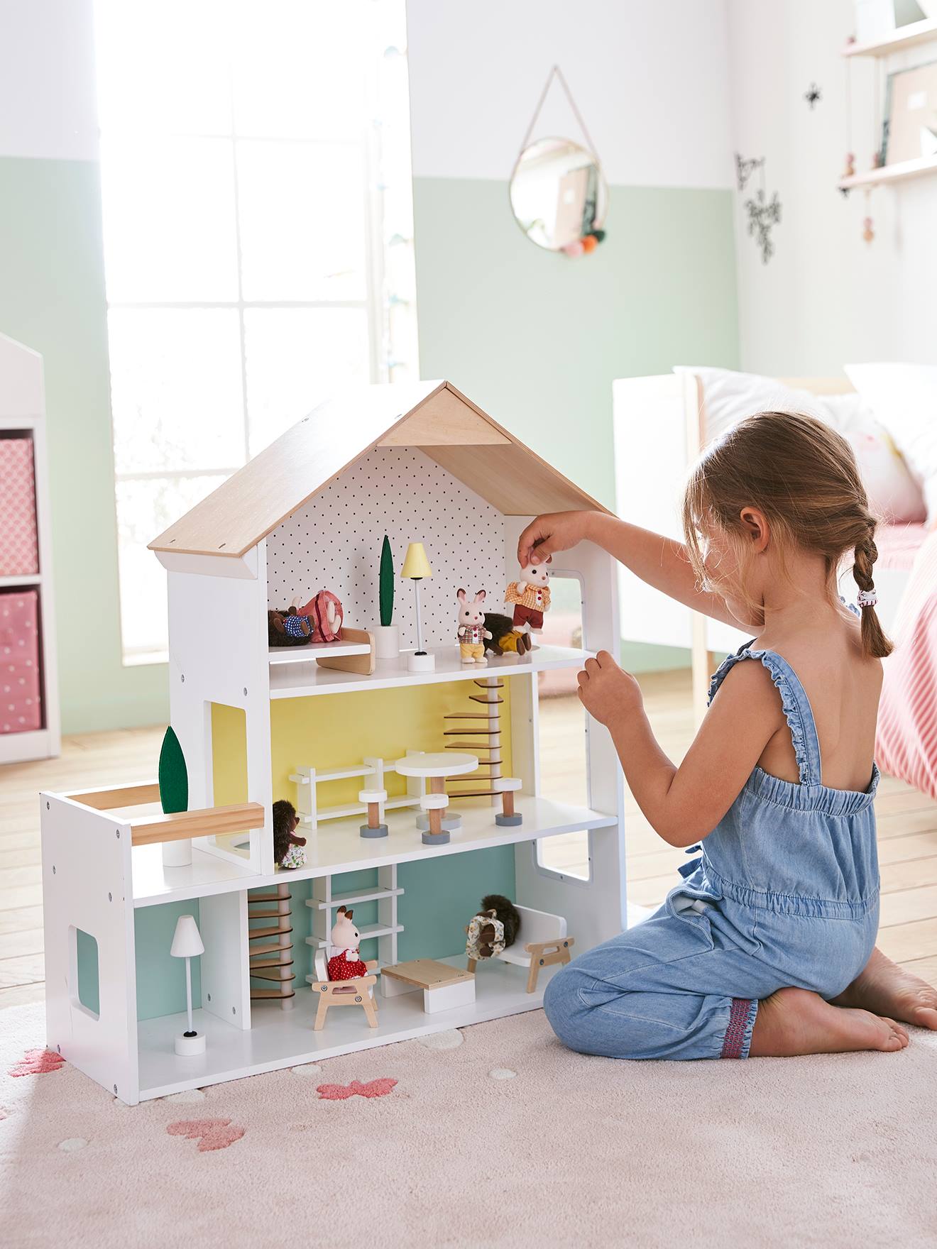 Dolls House For Their Little Friends Wood Fsc Certified White Toys