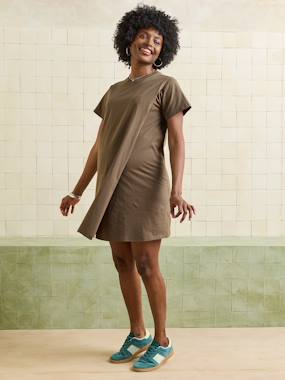 knee length dresses for ladies Chaser T-Shirt Streaky Grey Mini Dress main image 0