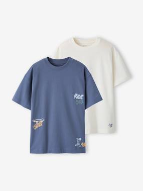 Garçon-T-shirt, polo, sous-pull-Lot 2 T-shirt manches courtes