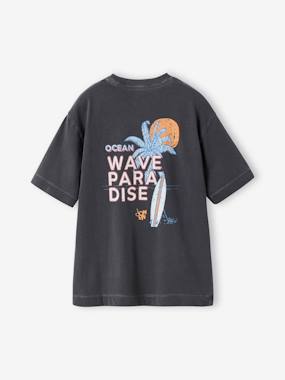 Garçon-T-shirt, polo, sous-pull-T-shirt oversize garçon coton