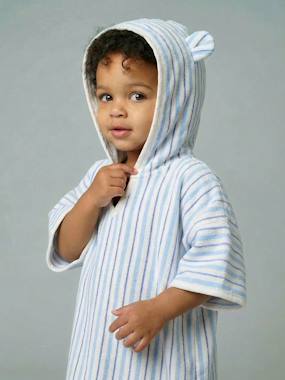 Baby Animals Bath Poncho, with Recycled Cotton  - vertbaudet enfant