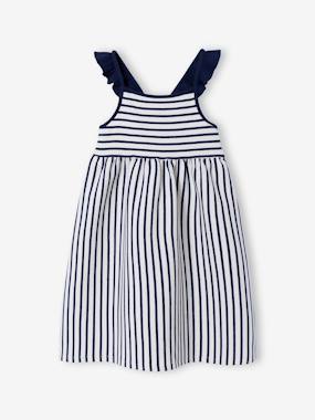 Sleeveless dress - navy blue, Girls