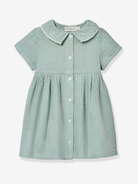 Baby-Short cotton gauze dress