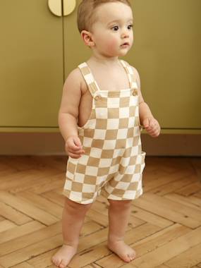 Printed Fleece Playsuit   - vertbaudet enfant