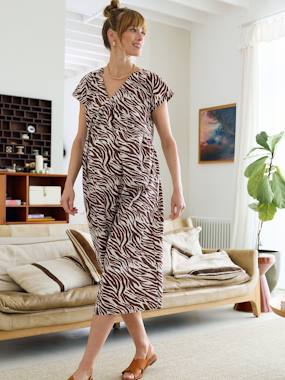Vêtements de grossesse-Robe longue grossesse allaitement