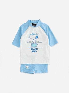 SNOOPY UV-protective swimsuit for boys  - vertbaudet enfant