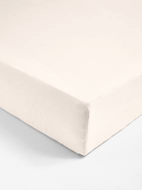 -Drap housse enfant gaze coton