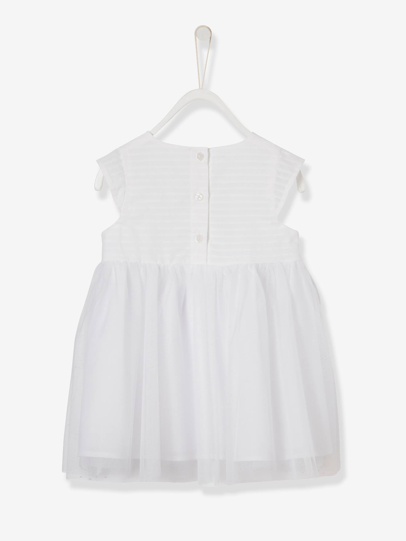 Robe de c r monie b b avec tulle blanc B b