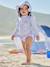 3-piece striped swimsuit light blue - vertbaudet enfant 