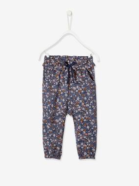 Bébé-Pantalon, jean-Pantalon imprimé bébé taille élastiquée