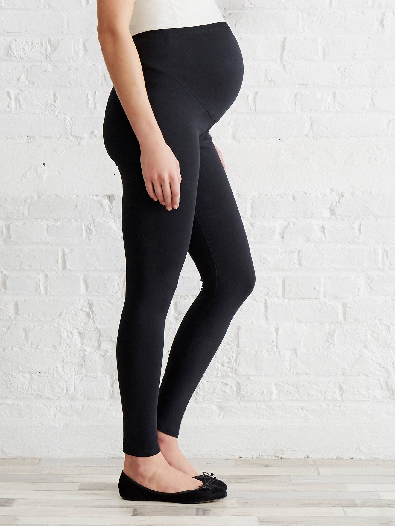 legging de grossesse / legging femme enceinte / vêtements de grossesse  TAILLE LETTRES S Couleur Noir