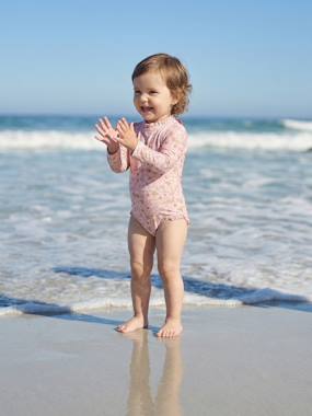 Bébé-Maillot de bain, accessoires de plage-Maillot de bain à manches longues bébé fille