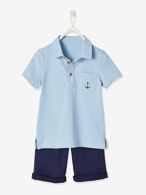 -Polo Shirt & Bermuda Shorts Outfit for Boys