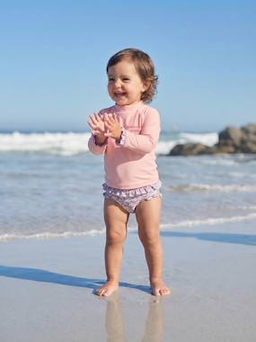 Bébé-Maillot de bain, accessoires de plage-Maillot de bain anti UV 2 pièces