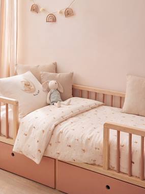 -Baby's cotton muslin duvet cover bedding set
