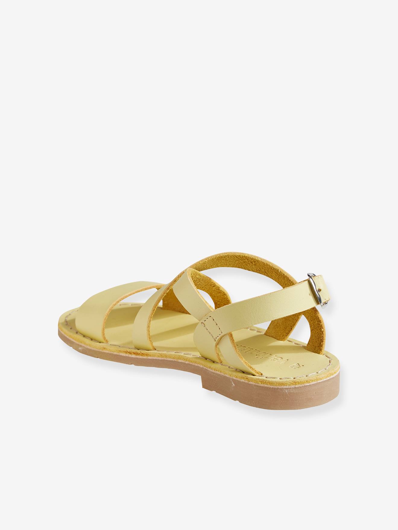Buy Mustard Sandals for Girls by Wotnot Online | Ajio.com