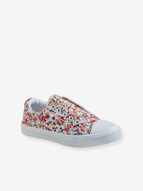 Shoes-Elasticated Canvas Trainers for Girls