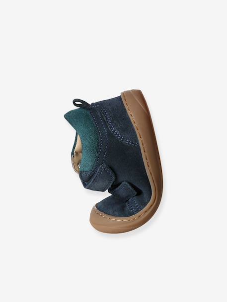 Chaussures premiers pas bébé velcro beige+bleu+bleu électrique+bleu océan+chocolat+lot beige+lot marron+lot vert+marron+ocre+vert+vert sauge - vertbaudet enfant 