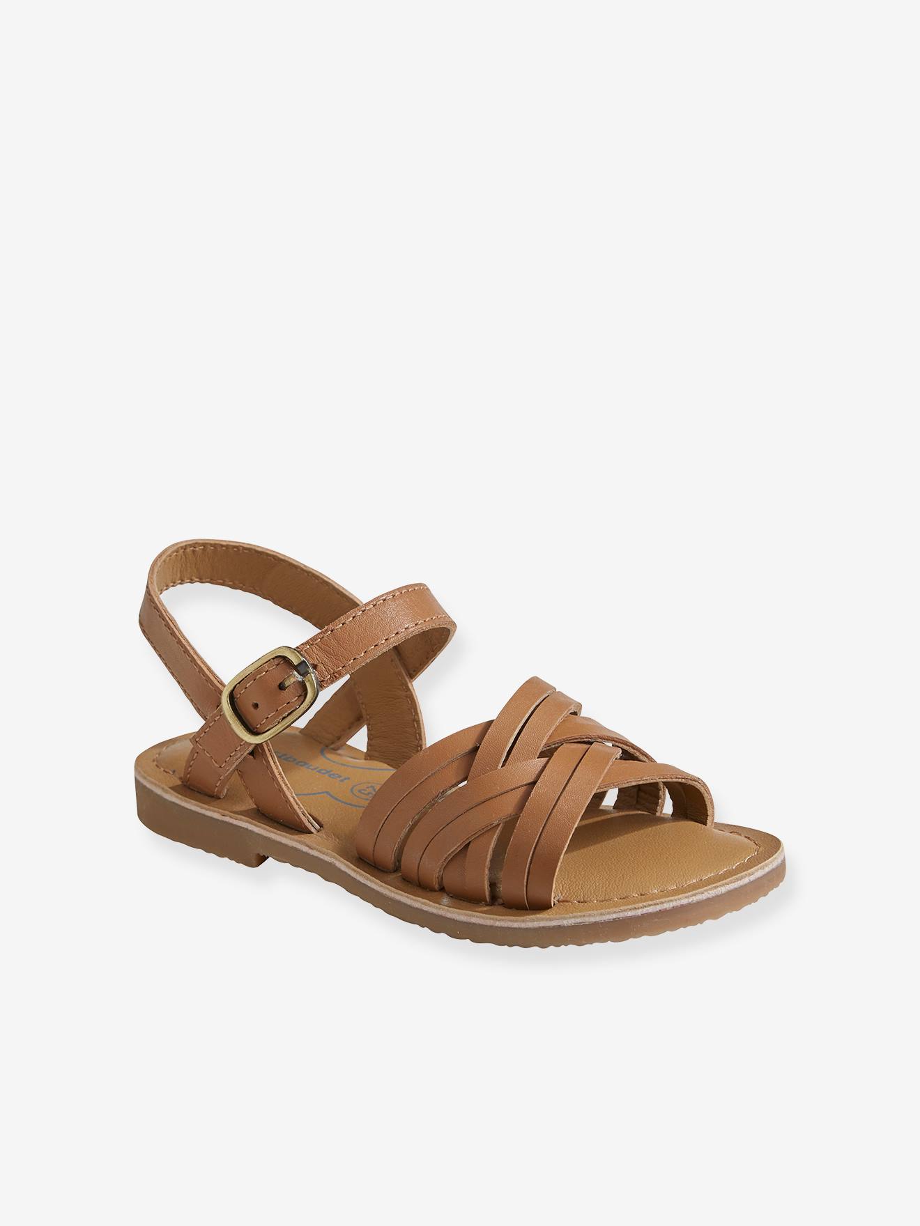 sandales fille cuir