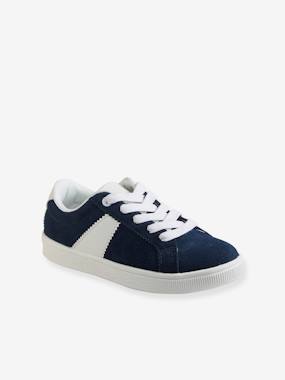 Shoes-Split Leather Trainers for Boys