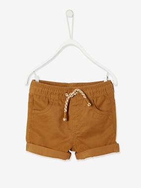Baby-Twill Shorts with Elasticated Waistband, for Baby Boys
