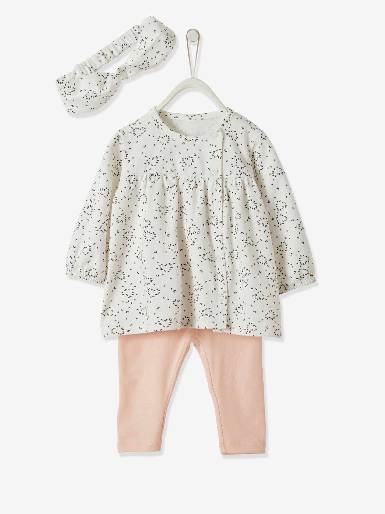 beige baby clothes