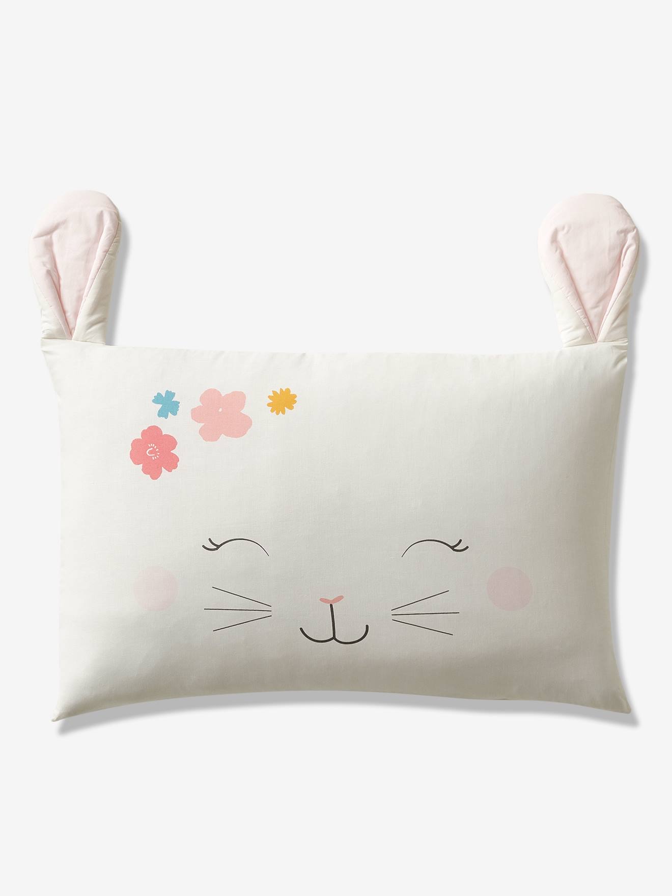 Housse De Couette Enfant 3D Lapin Mignon – Parure De Lit Bébé Fille Garçon 90x190 Cm + Taie D’Oreiller, Microfibre Douce Et Colorée