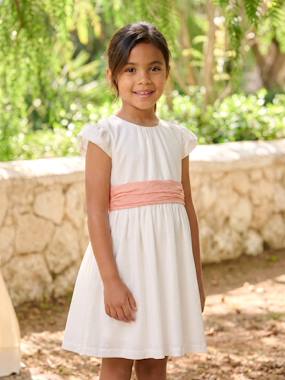 Party skater dress with bow  - vertbaudet enfant