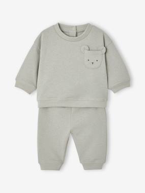 Sweatshirt and trousers set for newborn baby  - vertbaudet enfant