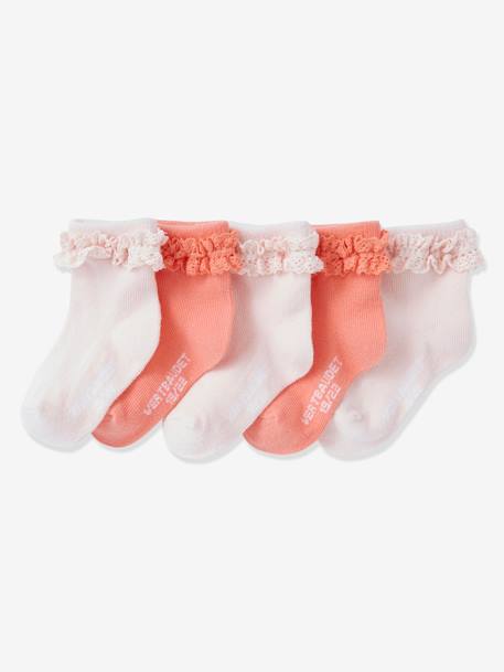 Lot De 5 Paires De Mi Chaussette Bebe Fille Oeko Tex Lot Rose Poudre Bebe Lot De 5 Paires De Mi Chaussette Bebe Fille Oeko Tex Lot Rose Poudre Bebe