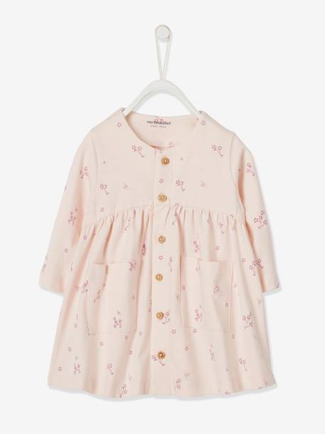 Robe Bebe Naissance En Maille Stretch Motif Fleurs Rose Pale Bebe Robe Bebe Naissance En Maille Stretch Motif Fleurs Rose Pale Bebe