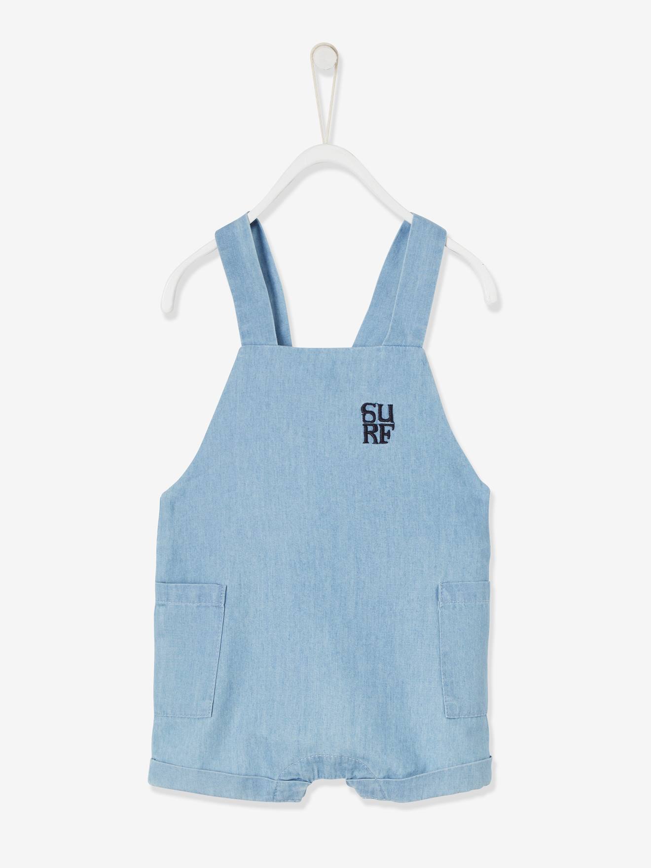 fitted denim playsuit