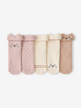 -Pack of 5 booties for baby girls