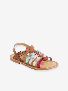 Chaussures-Sandales multi-brides cuir fille collection maternelle